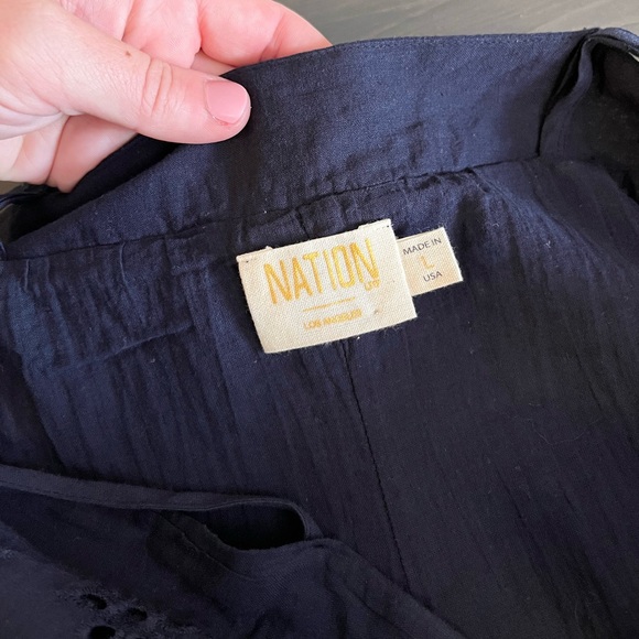 Nation LTD Rayna Drop Waist Eyelet Dress - Picture 4 of 5